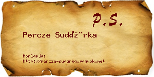 Percze Sudárka névjegykártya